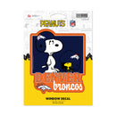 Denver Broncos Peanuts Game Day Medium Die Cut Decal