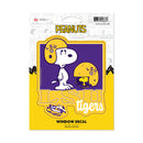 Lsu Tigers Peanuts Game Day Medium Die Cut Decal