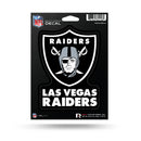 NFL Las Vegas Raiders 5" x 7" Vinyl Die-Cut Decal - Car/Truck/Home Accessory By Rico Industries