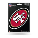 NFL San Francisco 49ers 5" x 7" Vinyl Die-Cut Decal - Car/Truck/Home Accessory By Rico Industries