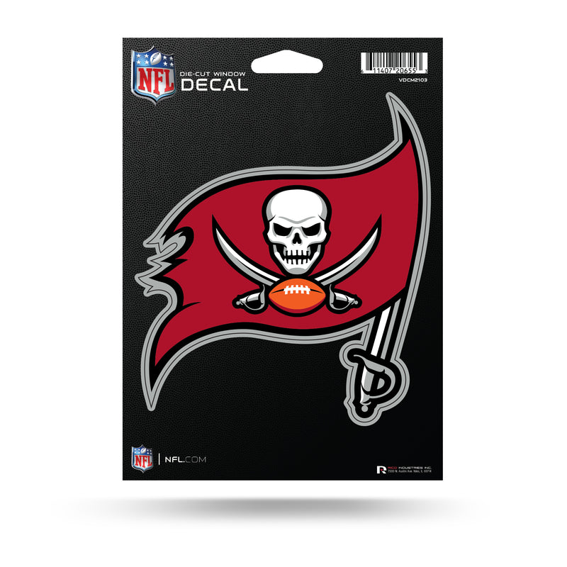 NFL Tampa Bay Buccaneers 5" x 7" Vinyl Die-Cut Decal - Car/Truck/Home Accessory By Rico Industries