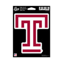 Temple Owls Medium Die Cut Decal