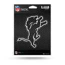 NFL Detroit Lions 5" x 7" Vinyl Die-Cut Decal - Car/Truck/Home Accessory By Rico Industries