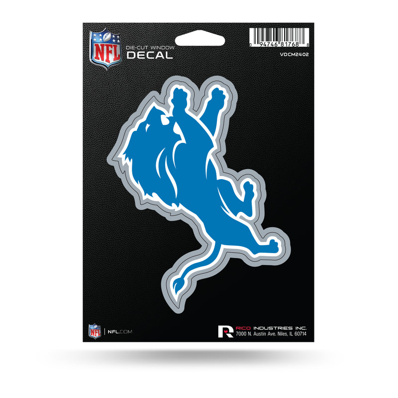 NFL Detroit Lions 5" x 7" Vinyl Die-Cut Decal - Car/Truck/Home Accessory By Rico Industries