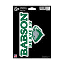 Babson Beavers Medium Die Cut Decal