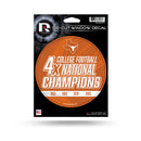 NCAA Texas Longhorns 5" x 7" Vinyl Die-Cut Decal - Car/Truck/Home Accessory By Rico Industries