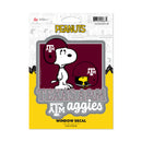 Texas A&M Aggies Peanuts Game Day Medium Die Cut Decal