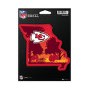 Kansas City Chiefs Resort Design Medium Die Cut Decal