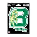 Bronx Community College Broncos Medium Die Cut Decal