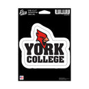 York College Cardinals Medium Die Cut Decal