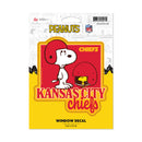 Kansas City Chiefs Peanuts Game Day Medium Die Cut Decal