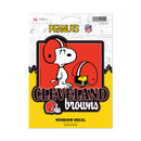 Cleveland Browns Peanuts Game Day Medium Die Cut Decal