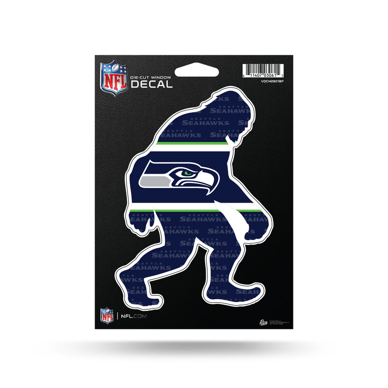 Seahawks Bigfoot Design Medium Die Cut Decal