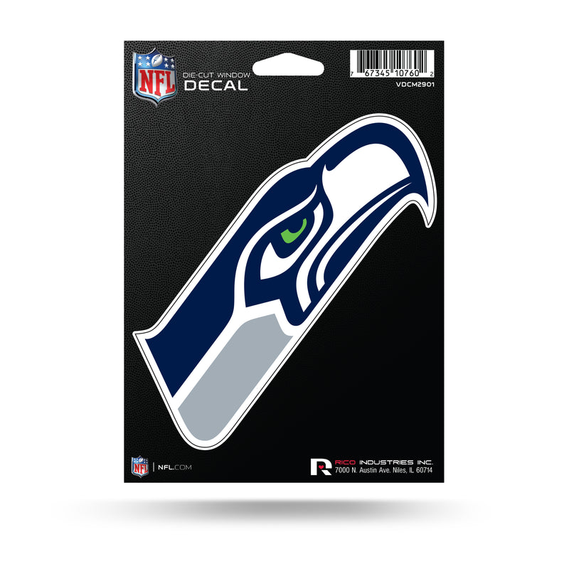 NFL Seattle Seahawks 5" x 7" Vinyl Die-Cut Decal - Car/Truck/Home Accessory By Rico Industries