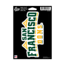 San Francisco Dons Medium Die Cut Decal
