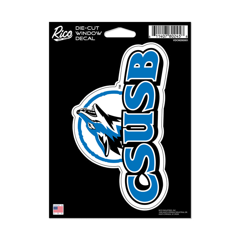 Cal State San Bernardino Coyotes Medium Die Cut Decal