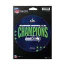 Seattle Seahawks 2026 Super Bowl LX Champions Medium Die Cut Decal
