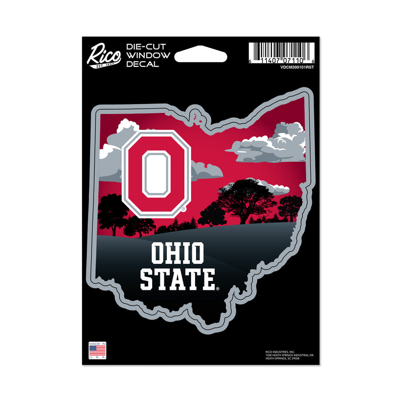 Ohio State Buckeyes Resort Design Medium Die Cut Decal