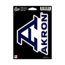 University Of Akron Zips Medium Die Cut Decal