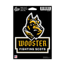 Wooster Fighting Scots Medium Die Cut Decal
