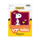 Virginia Tech Hokies Peanuts Game Day Medium Die Cut Decal