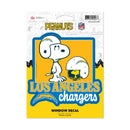 Los Angeles Chargers Peanuts Game Day Medium Die Cut Decal