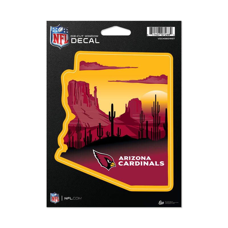 Arizona Cardinals Resort Design Medium Die Cut Decal