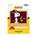Minnesota Golden Gophers Peanuts Game Day Medium Die Cut Decal