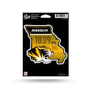 Missouri Tigers State Shape Medium Die Cut Decal