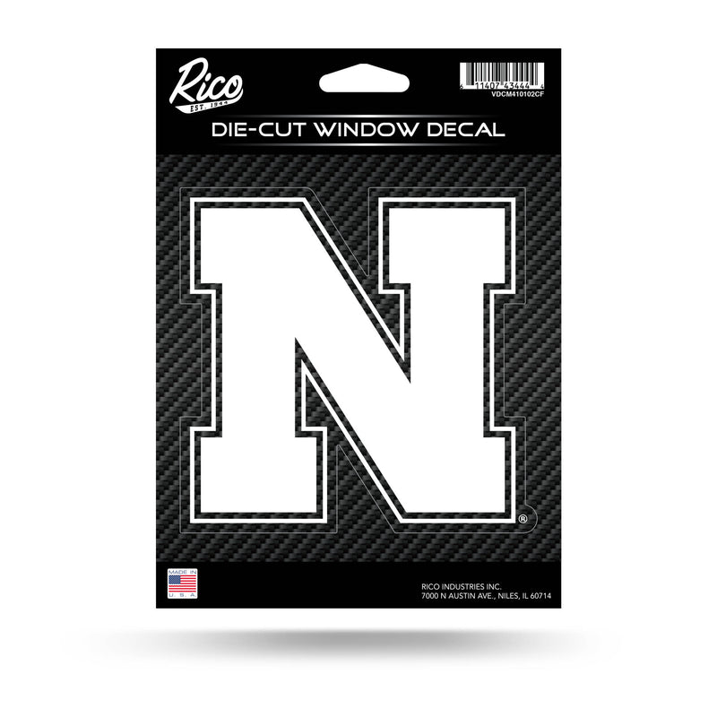 Nebraska University - Carbon Fiber Design - Medium Die-Cut Vinyl Decal