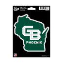 Wisconsin–Green Bay Phoenix Medium Die Cut Decal