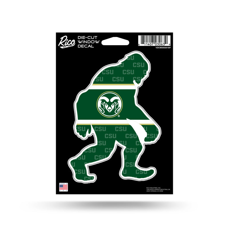 Colorado State Bigfoot Design Medium Die Cut Decal