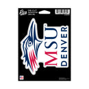 MSU Denver Roadrunners Medium Die Cut Decal