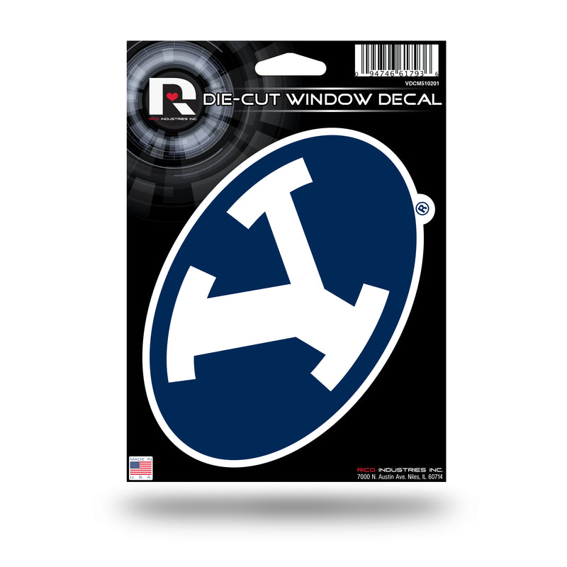 NCAA BYU Cougars 5" x 7" Vinyl Die-Cut Decal - Car/Truck/Home Accessory By Rico Industries