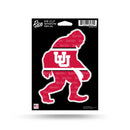Utah University Bigfoot Design Medium Die Cut Decal