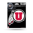 NCAA Utah Utes 5" x 7" Vinyl Die-Cut Decal - Car/Truck/Home Accessory By Rico Industries