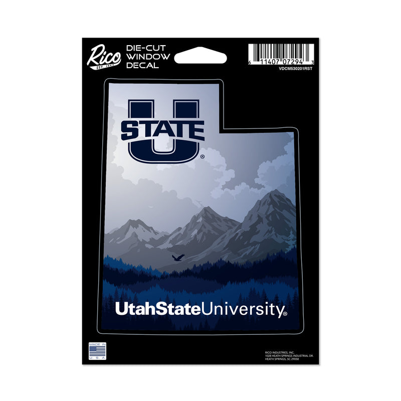 Utah State Aggies Resort Design Medium Die Cut Decal