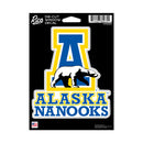 Alaska–Fairbanks Nanooks Medium Die Cut Decal