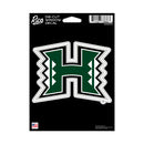 Hawaii Rainbow Warriors Medium Die Cut Decal