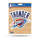 NBA Oklahoma City Thunder 5" x 7" Vinyl Die-Cut Decal - Car/Truck/Home Accessory By Rico Industries