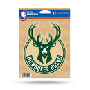 NBA Milwaukee Bucks 5" x 7" Vinyl Die-Cut Decal - Car/Truck/Home Accessory By Rico Industries