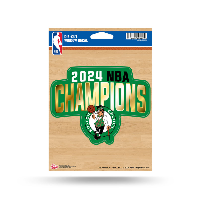 Boston Celtics 2024 NBA Champions Medium Die Cut Decal