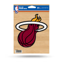 NBA Miami Heat 5" x 7" Vinyl Die-Cut Decal - Car/Truck/Home Accessory By Rico Industries