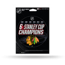 NHL Chicago Blackhawks 5" x 7" Vinyl Die-Cut Decal - Car/Truck/Home Accessory By Rico Industries