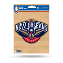 NBA New Orleans Pelicans 5" x 7" Vinyl Die-Cut Decal - Car/Truck/Home Accessory By Rico Industries