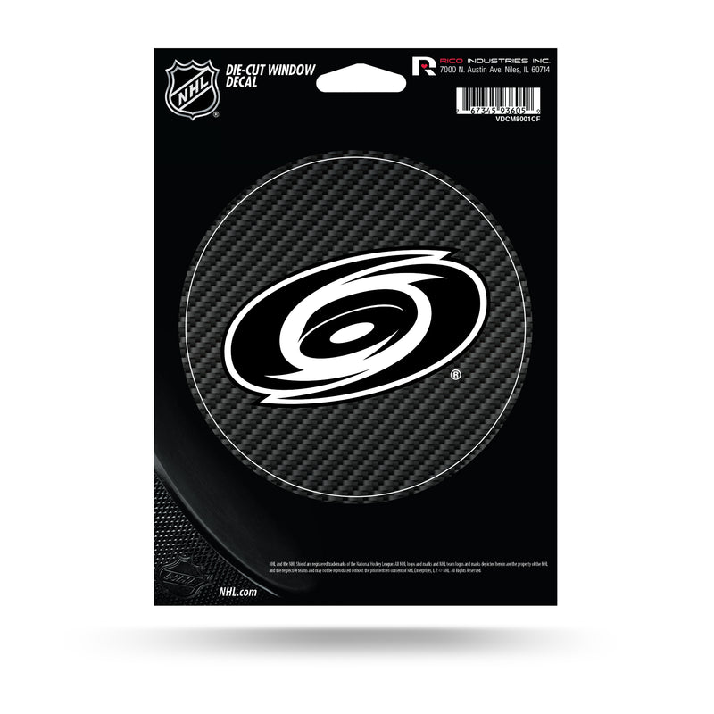 NHL Carolina Hurricanes 5" x 7" Vinyl Die-Cut Decal - Car/Truck/Home Accessory By Rico Industries