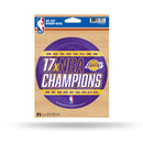 NBA Los Angeles Lakers 5" x 7" Vinyl Die-Cut Decal - Car/Truck/Home Accessory By Rico Industries