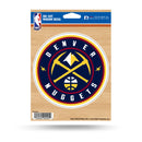 NBA Denver Nuggets 5" x 7" Vinyl Die-Cut Decal - Car/Truck/Home Accessory By Rico Industries