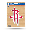 NBA Houston Rockets 5" x 7" Vinyl Die-Cut Decal - Car/Truck/Home Accessory By Rico Industries