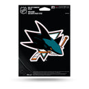 NHL San Jose Sharks 5" x 7" Vinyl Die-Cut Decal - Car/Truck/Home Accessory By Rico Industries